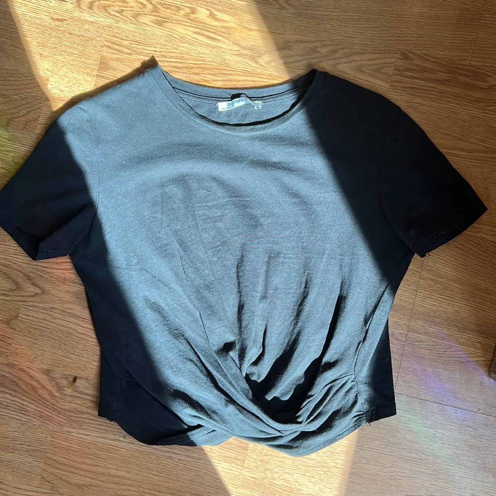 zara crop t shirt